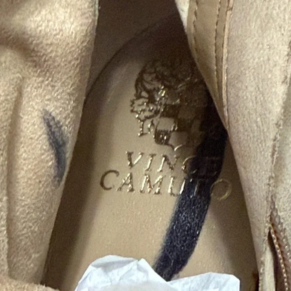 Vince Camuto Tressara Tan Heeled Boots Size 8.5 - Picture 14 of 14